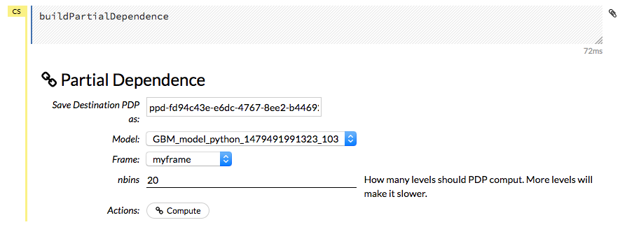 Compute Partial Dependence
