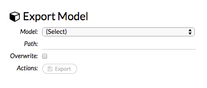 Export Model