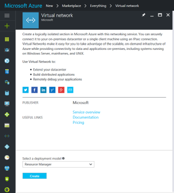 Create a virtual network