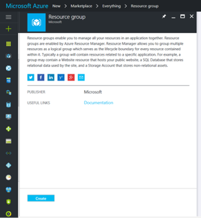 Create a new resource group