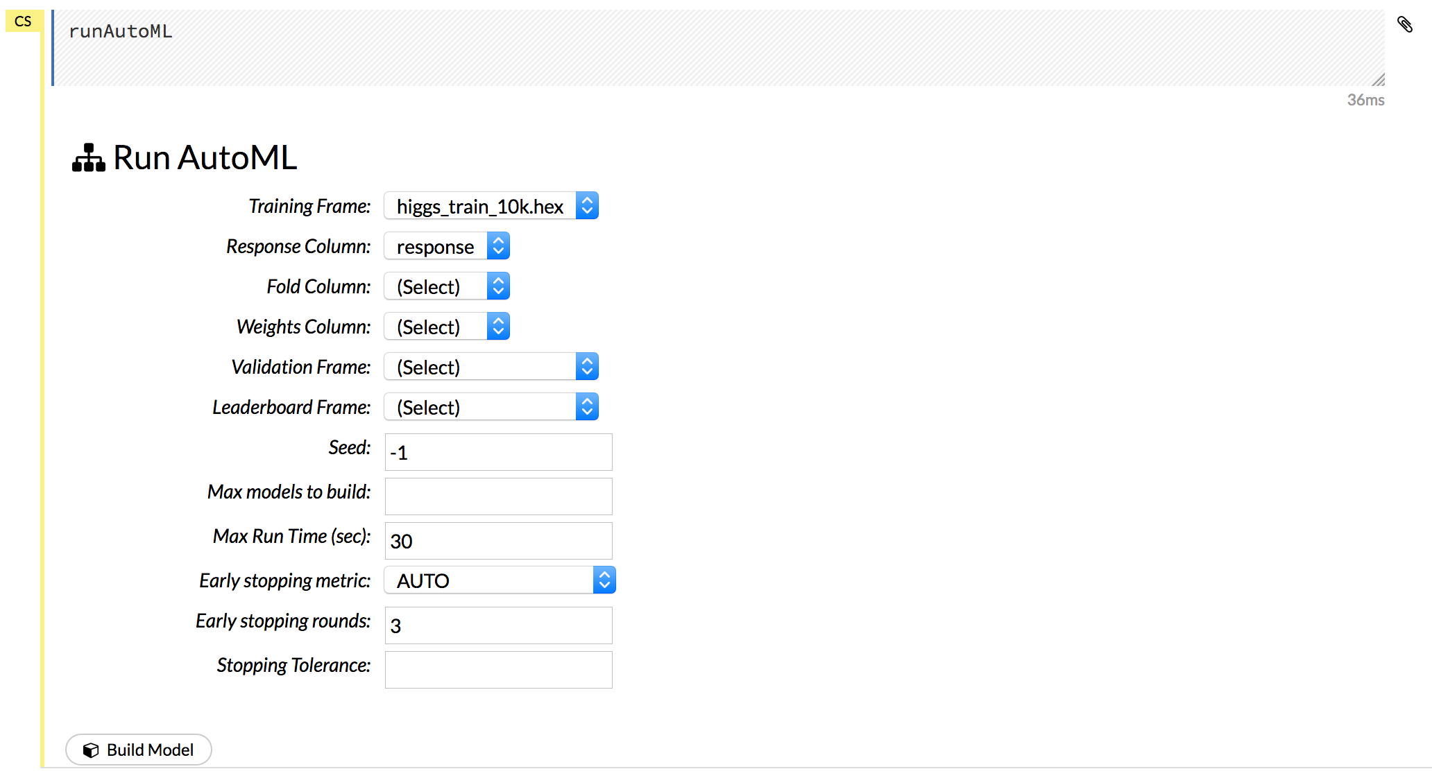 Configure the AutoML run