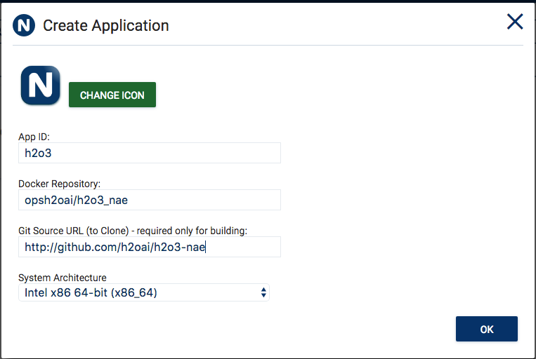 Create application