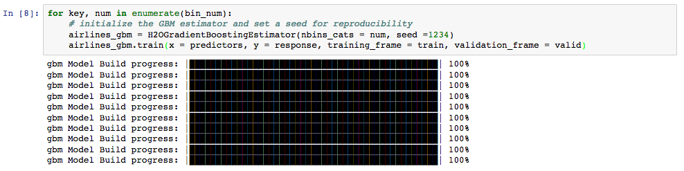 Train the models using the information you've set.