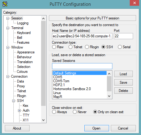 Configuring Session