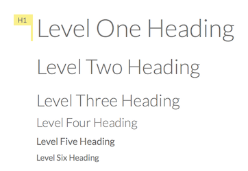 Flow - Heading Levels