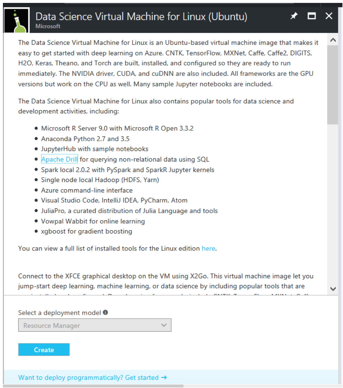 Data Science VM for Linux